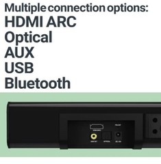 Majority K2 2.1 Sound Bar with Subwoofer, Surround Sound System w/Bluetooth
