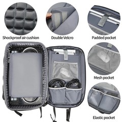 Rabjen DJ Backpack for Club Gigs, DJ Mixer Case Compatible with Pioneer DJ DDJ-R
