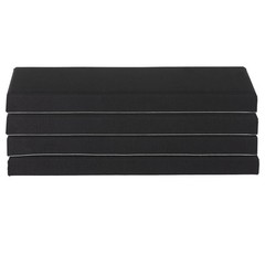 VEVOR 4 PCS Acoustic Wall Panels 2 in Thick 23.6 x 11.8 in Self-adhesive Black