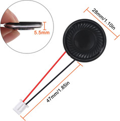 6Pcs 8 Ohm 2W Speaker 8Ohm round 28Mm Loud Speakers Compatible with Small