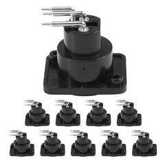 10pcs Black XLR 3pin Female Jack Panel Mount Chassis PCB Socket Connector A1I2
