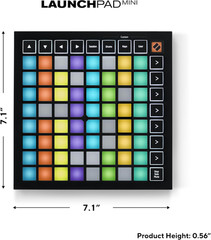 Launchpad Mini [MK3] — Portable MIDI 64-Pad, USB Grid Controller for Ableton Liv
