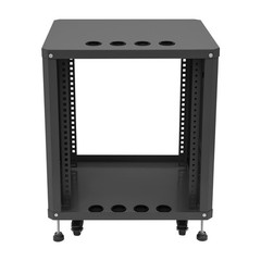 12U AV Rack Stand with Caster Wheels Network Stereo Recording Studio Rack