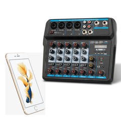 Professional Bluetooth 6 Channel Mixer Live Audio Sound Mixing Console USB 110V