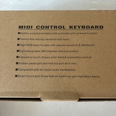 M-VAVE SMK-25 USB MIDI Keyboard Controller – 25-Key Compact w/ Sustain Input