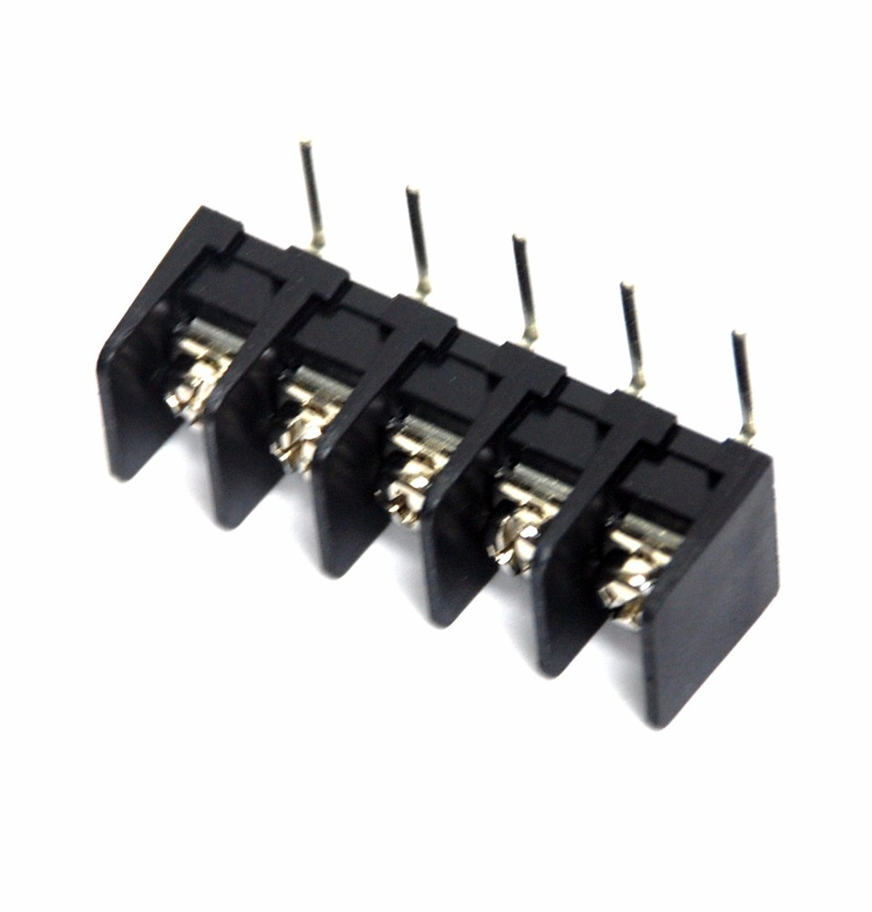 5pc PCB Barrier Terminal Block T34-BO14-05 5P 0.374″ 9.5mm 20A 300V UL DECA