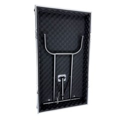 Three-door aviation case w/ mixer stand none shockproof Movable Rack for Studio