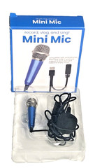 Mini Blue Mic Vlog/ Record/ Sing/ Comp W/Smartphone USB-C Port 3.5mm New In Box