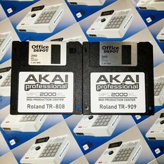 TR-808 & 909 Sounds for Akai MPC 2000XL Drum Kit Sample Pack Floppy Disk