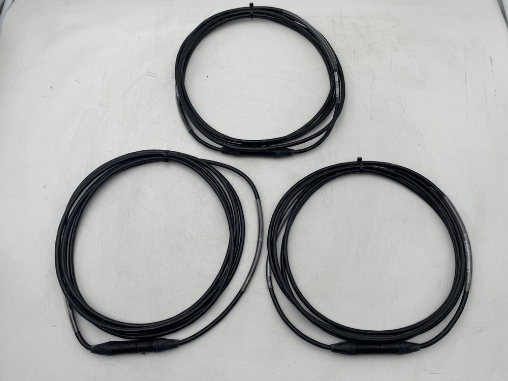 Lot of 3 Lex 4-Pin XLR Extension 15′ CC-4P-15