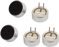 5Pcs 10X5Mm 30-44Db Electret Condenser Microphone High Sensitivity Pickup
