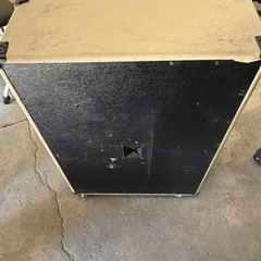 PV412 Beige PA Speaker Cabinet with Metal Grill and Protective Corners