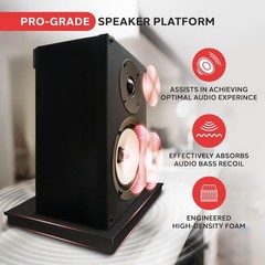 Pyle Pro Audio PA Speaker Platform Pad – 22.5’’ x 17.8’’ One Size, Black
