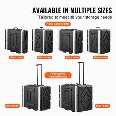 6U Rack Case Server Rack Cabinet 19 in Depth with ABS Construction Handle