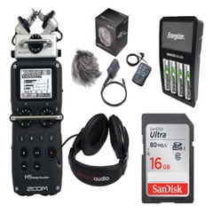 Zoom H5, APH5 Accessory Pack,Headphones,16GB SD,rechargeable batteries