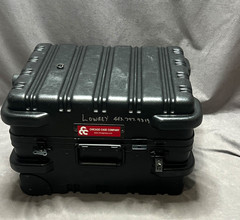 Chicago Case Company Black Rolling Hard Case w/ Retractable Handle