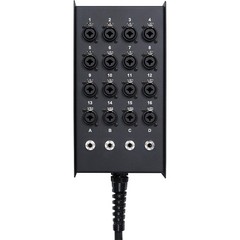 Livewire Advantage 16×4 Snake with XLR/TRS inputs and TRS Returns 50 ft. Black