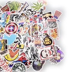 100PCS Skateboard Stickers Vinyl Laptop Luggage Decals Dope Sticker Lot Bomb US