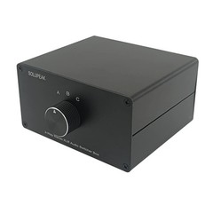 3-Way XLR Stereo Audio Switch Box, Balanced Audio Converter, Passive Signal S…