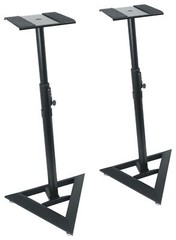 2 Rockville RSM3 Studio Monitor Bookshelf Speaker Stands/Sturdy Base/Push-Button