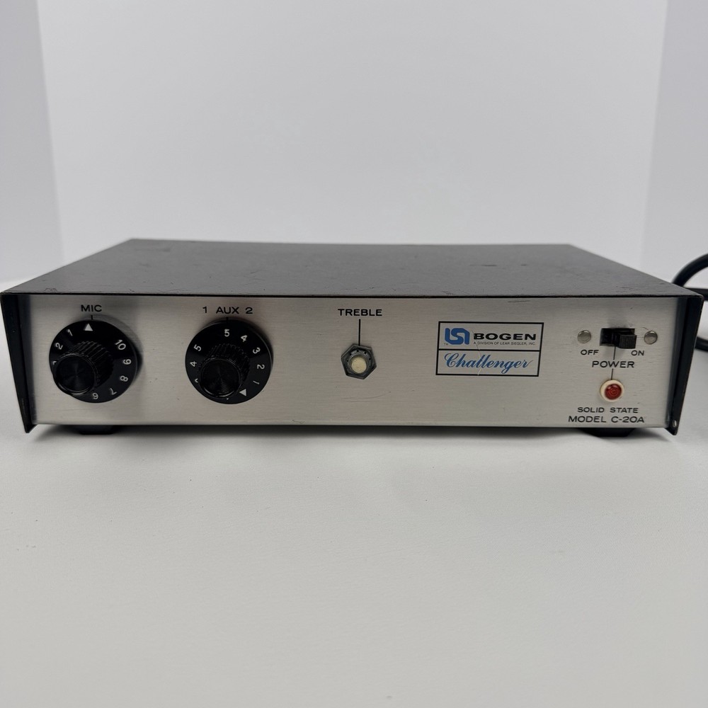Bogen Challenger C20A Solid State Amplifier 20 Watt Vintage PA Amp