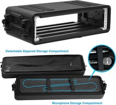 2U Shallow Rack Case with Shock Mount – Pro Audio Protection & Organized Storage