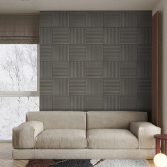 8-Pack Peel & Stick Acoustic Wall Panels 11.8″ x 11.8″ PET Soundproof & Noise