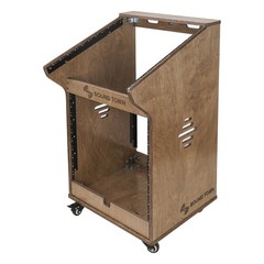 OPEN BOX: Sound Town 12U Studio Rack 11U Top 2U Bottom Storage (SDRK-M11X12B-R)