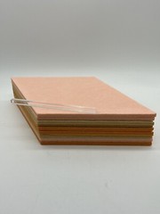Acoustic Wall Panels 9-Pack Pink Beige Orange Decor Rhombus w/ Spacer 17” x 10”