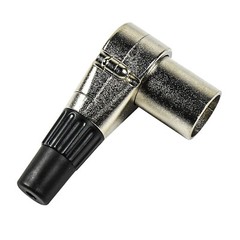 2-Pack HQRP 3-Pin XLR Adjustable Right Angle Male Connector 7 Different Position