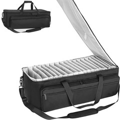 Extra Large Travel Gig Band Cable File Bag With Separate Bags,DJ Cord Organiz…