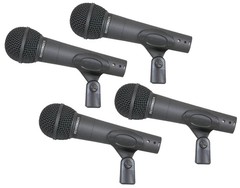 (4) Behringer Xm8500 Pro Audio DJ Wired Vocal Cardioid Mic Microphone Package