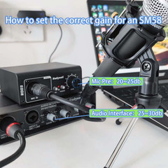 2026 Upgraded RO03 Mic Preamp, 120Db EIN Ultral Low Noise Booster, for Dynamic &