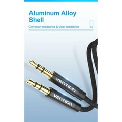3.5mm Nylon Braid Aux Cable Audio Input Adapter Male to Male Headphone Car Cord