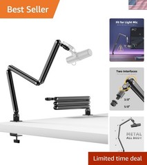 Minimalist Rotatable Mic Arm for Lightweight Mics – Max 29“ Adjustable Height
