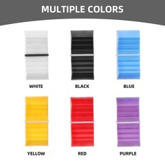12Pcs Reusable Flat Push Knobs Plastic Mixer Fader Caps Assorted Colors