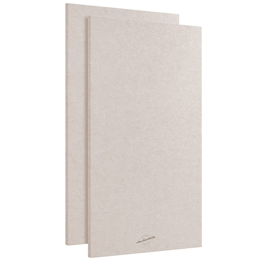 AudioSilk Acoustic Panels, 2 Pack, Large, 46″ x 23″, Natural