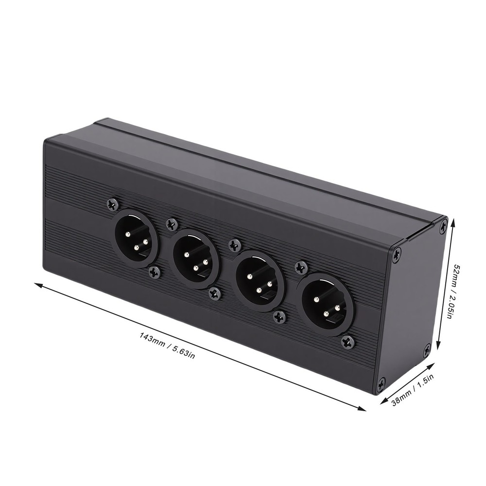 XLR 3 Pin Splitter Box With Robust Construction For PA System Easy To Use