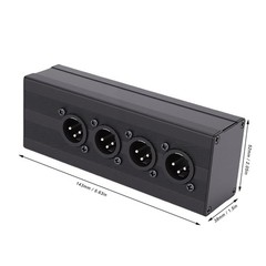 XLR 3 Pin Splitter Box With Robust Construction For PA System Easy To Use
