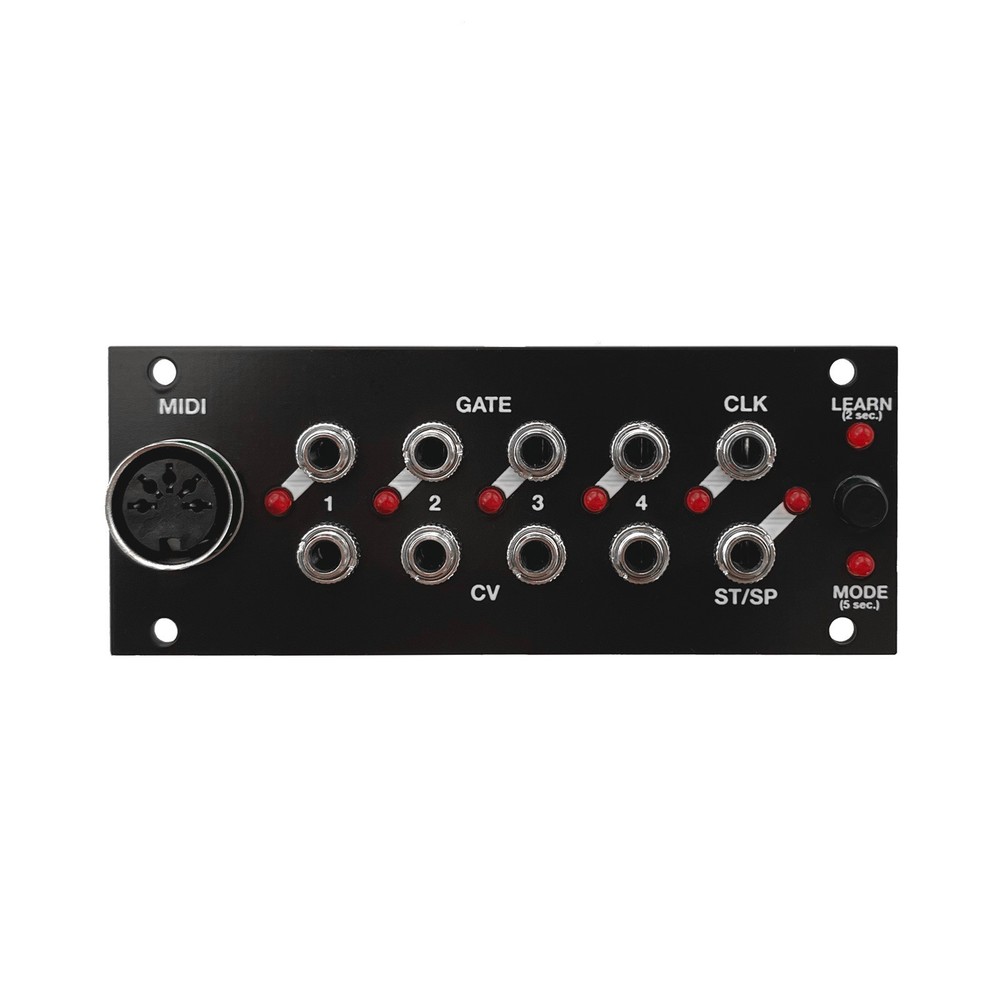1U, 3U MIDI Thing Eurorack MIDI to CV / Gate / Clock Intellijej