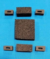 Shure 55 FATBOY MIC „USA“ BLACK SCREENS REPAIR/ REFURB KIT W/ALL 7 RUBBER MOUNTS