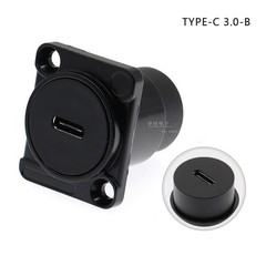 Panel Mount D Type USB3.0/2.0 Female-Female Connector Gold-plating Jack Socket