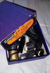 MCM Vintage Japan 1960s CALRAD DM-19 High Impedance Dynamic Microphone In BOX