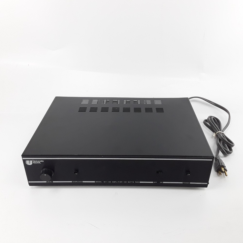 University Sound 1811-100 100W RMS Mono PA Amplifier 70V 25V 4/8 Ohm Rack USA