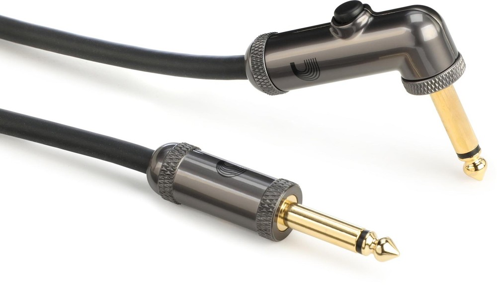 D’Addario PW-AGRA-20 Circuit Breaker Straight to Right Angle Instrument Cable –