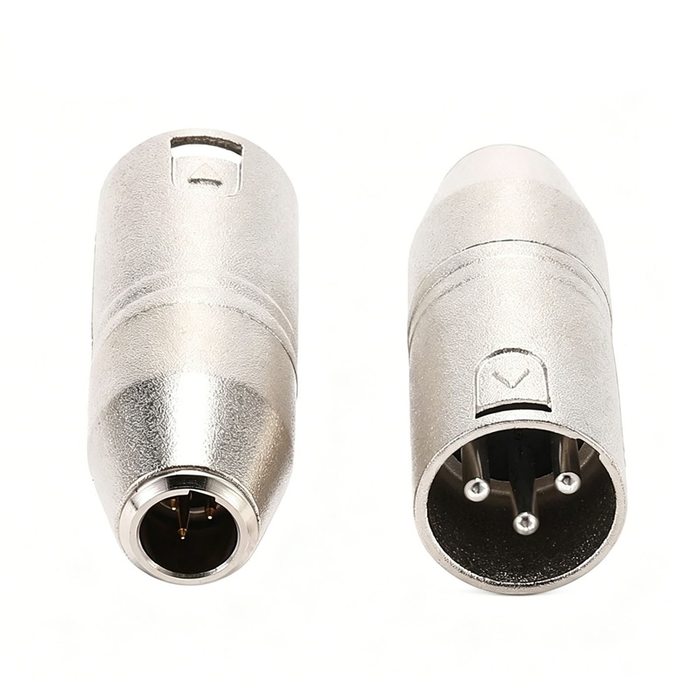 2x 3 Way Splitter XLR Male to 3 Pin Mini XLR Male Mic Audio Adapter Connector