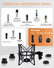 Anti Vibration Microphone Shock Mount Spider Holder Compatible Condenser Mics