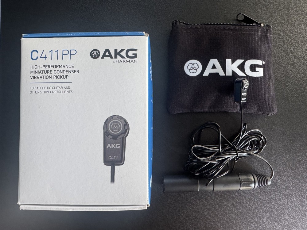 AKG C411 PP High-Performance Miniature Condenser Vibration Pickup Microphone