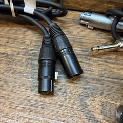 Lot Of 6 XLR Female to XLR Male Mic Audio Cables various lengths No Cuts