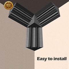 12 Pack Bass Traps with 4 Corner Acoustic Cubes Sound Absorbing Foam Panels